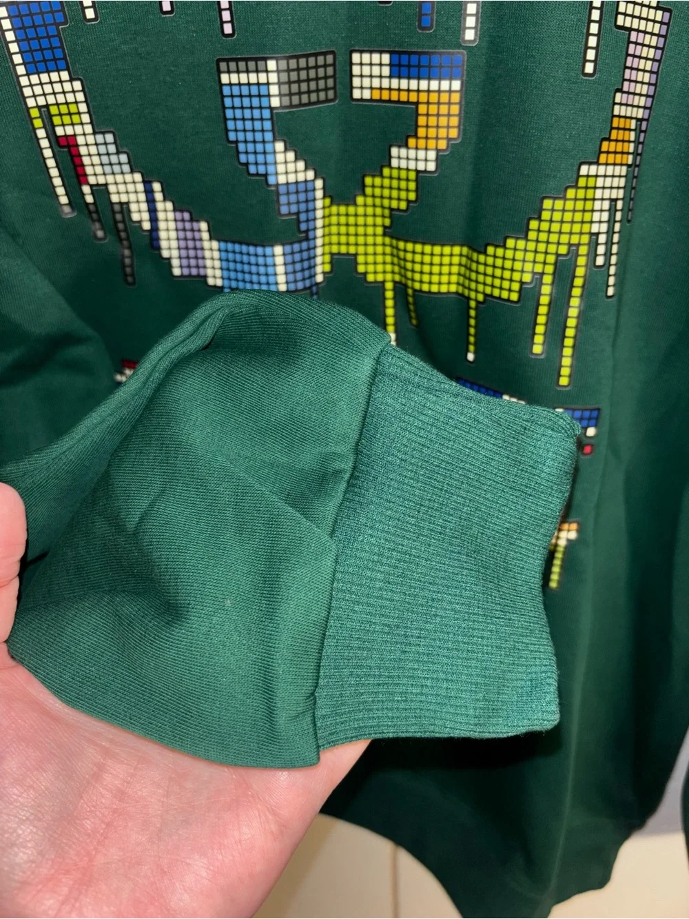 Brand New !! Men's Dark Green Logo Crewneck Sweater